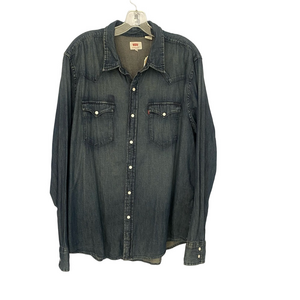 Western Style Denim Button-Up Shirt Medium Wash – sz XL – Levi’s